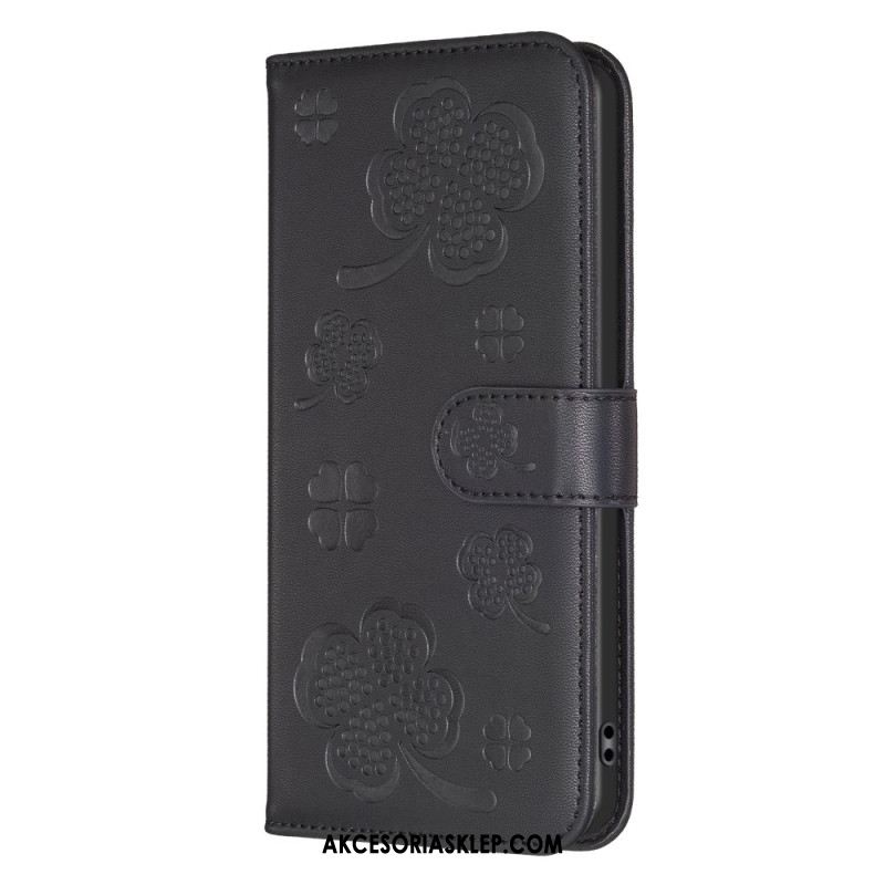 Etui Folio Do Samsung Galaxy S24 5g Wzór Koniczyny