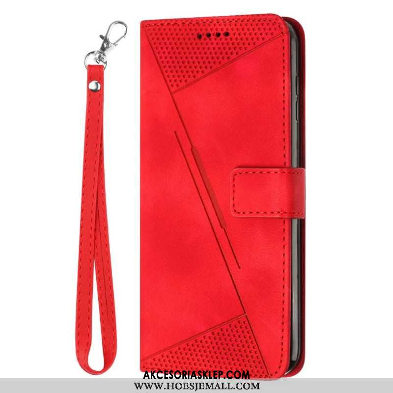 Etui Folio Do Samsung Galaxy S24 Fe Wzór Trójkątów