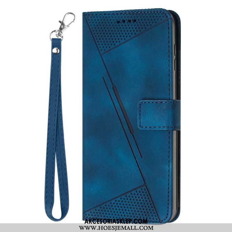 Etui Folio Do Samsung Galaxy S24 Fe Wzór Trójkątów