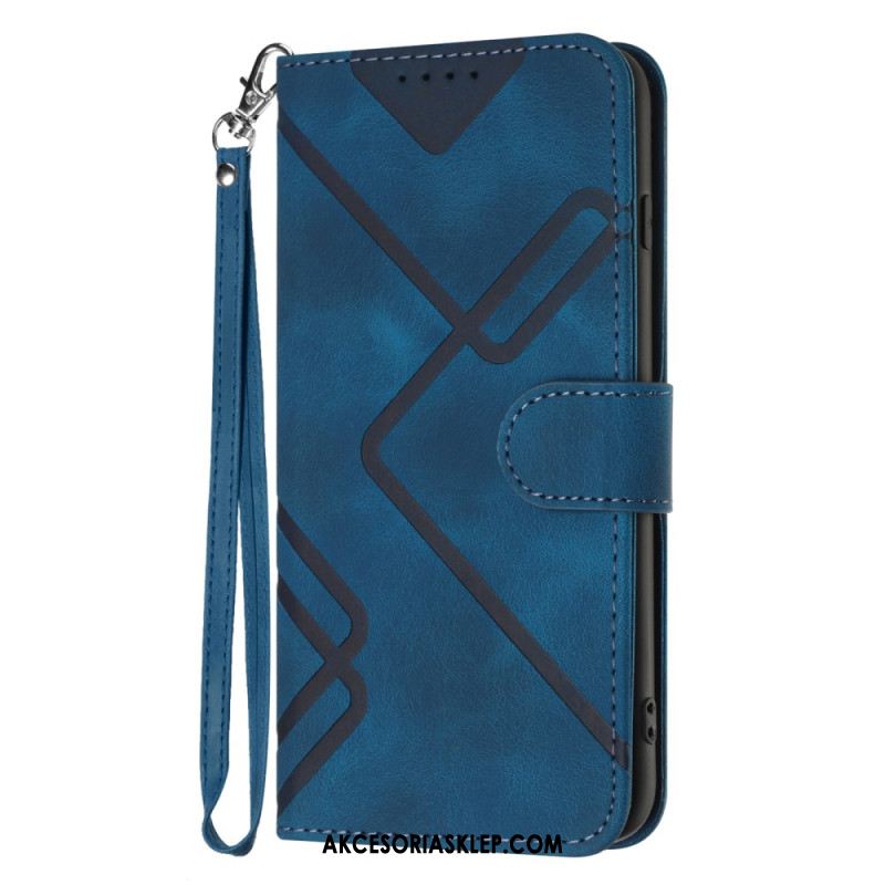 Etui Folio Do Samsung Galaxy S24 Plus 5g Pasek W Stylu Retro