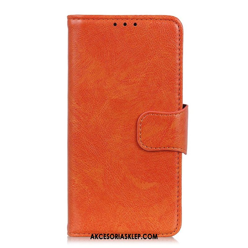 Etui Folio Do Sony Xperia 10 Vi Teksturowana Skóra Nappa