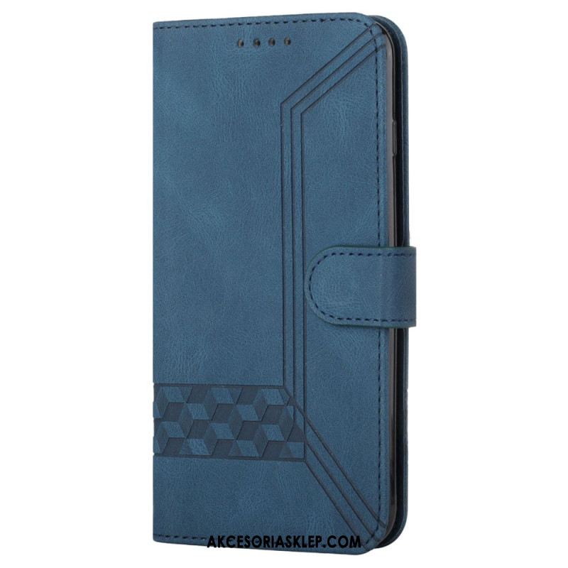 Etui Folio Do Xiaomi 14 Diamenty I Linie Pasków