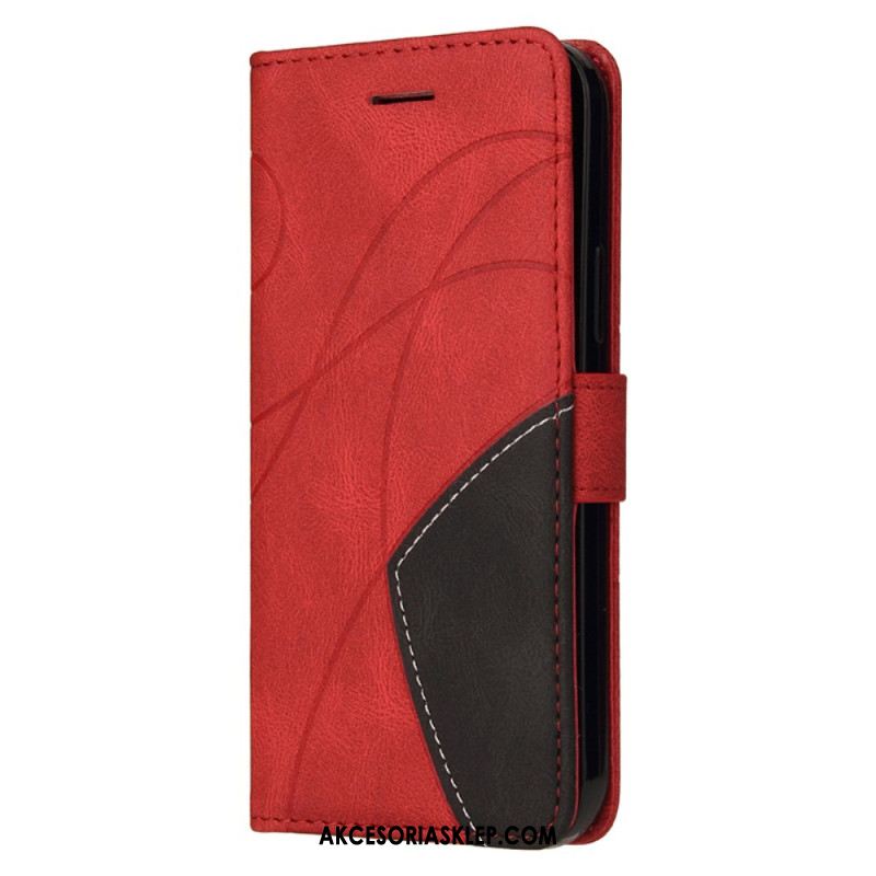 Etui Folio Do Xiaomi 14 Linie Dwukolorowe