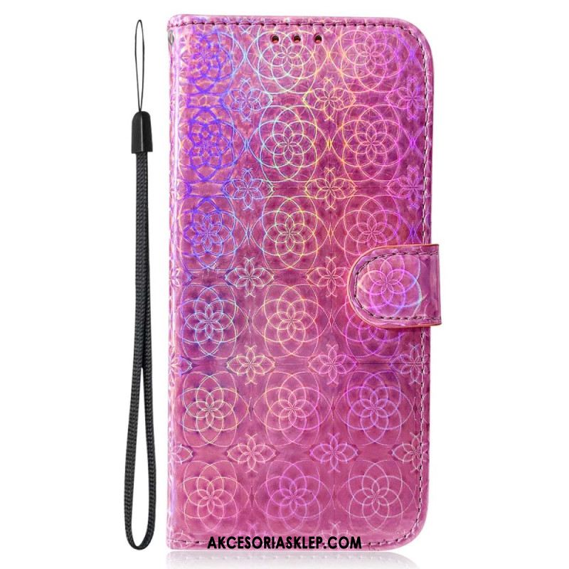 Etui Folio Do Xiaomi 14 Paski W Stylu Disco