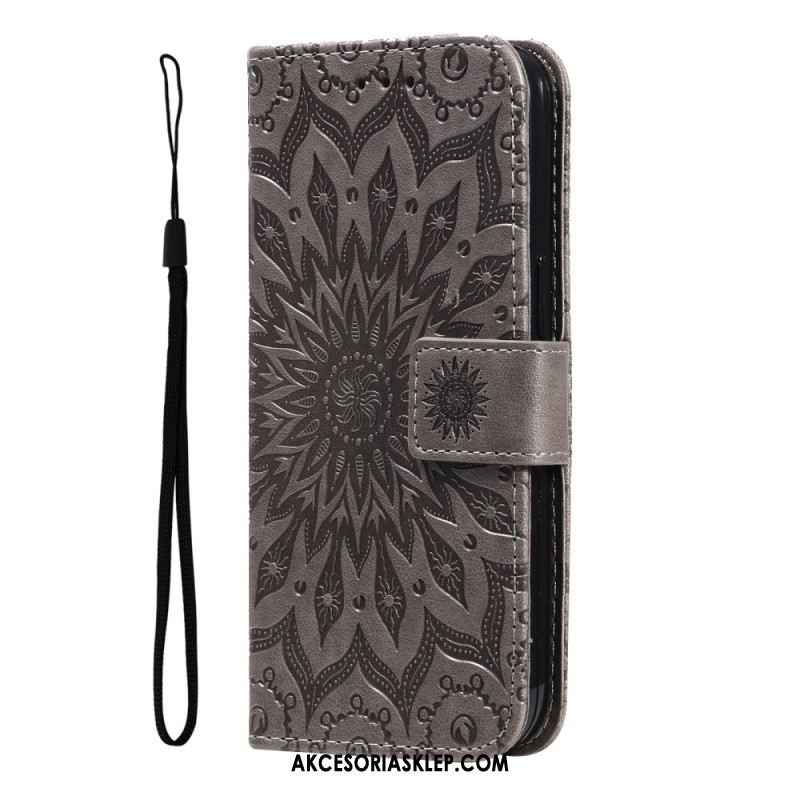 Etui Folio Do Xiaomi 14t Pro Mandala Z Paskiem