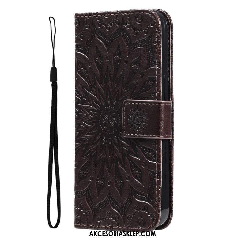 Etui Folio Do Xiaomi 14t Pro Mandala Z Paskiem