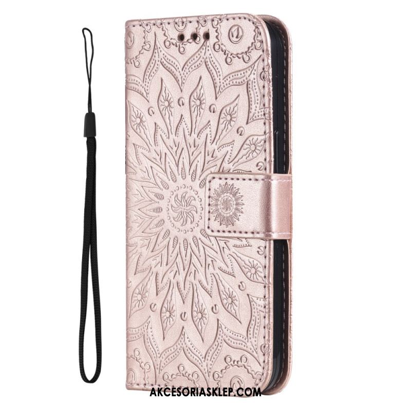 Etui Folio Do Xiaomi 14t Pro Mandala Z Paskiem