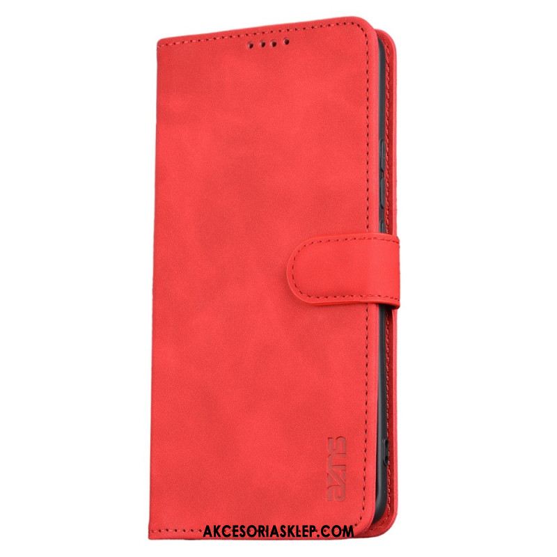 Etui Folio Do Xiaomi Redmi Note 13 5g Efekt Skóry Azns