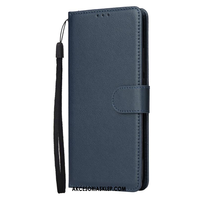 Etui Folio Do Xiaomi Redmi Note 13 5g Gładki Z Paskiem