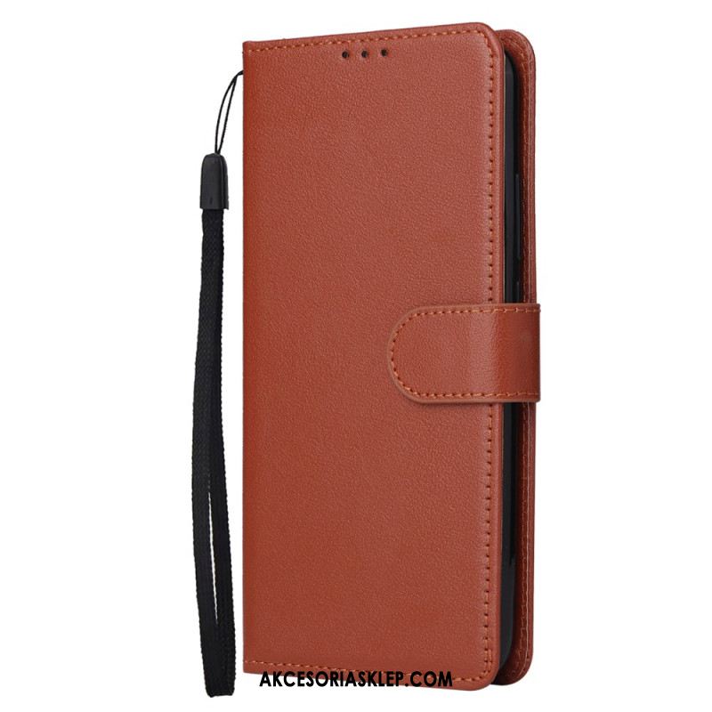 Etui Folio Do Xiaomi Redmi Note 13 5g Gładki Z Paskiem