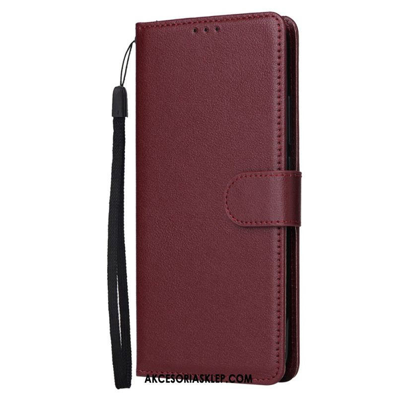 Etui Folio Do Xiaomi Redmi Note 13 5g Gładki Z Paskiem