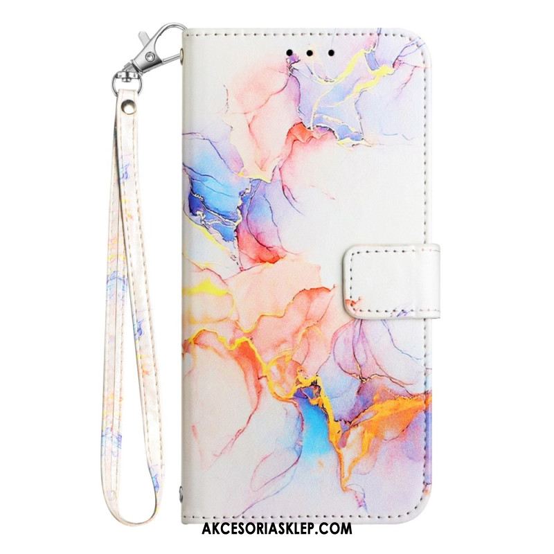 Etui Folio Do Xiaomi Redmi Note 13 5g Marmurowy Pasek