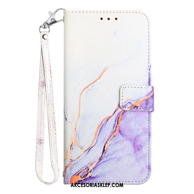 Etui Folio Do Xiaomi Redmi Note 13 5g Marmurowy Pasek