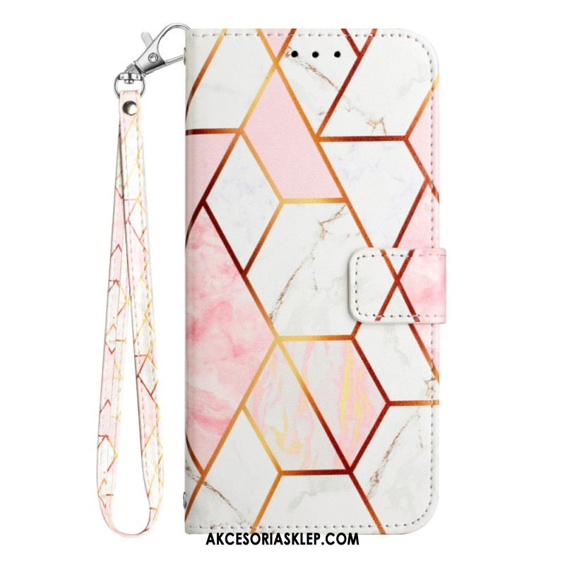 Etui Folio Do Xiaomi Redmi Note 13 5g Marmurowy Pasek