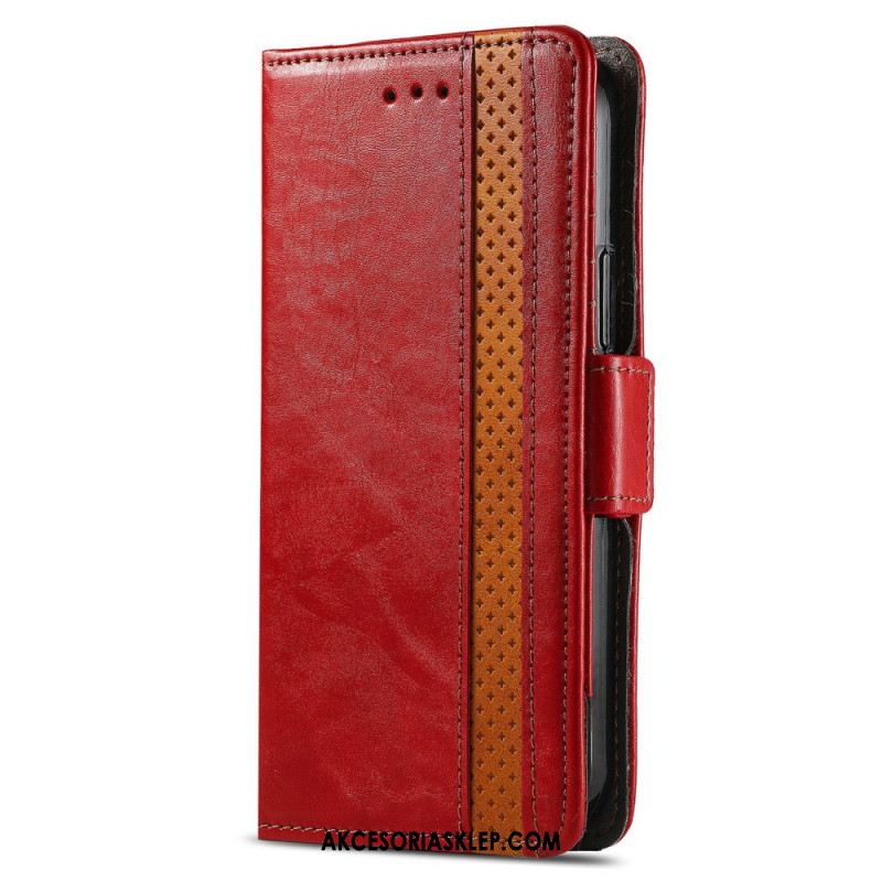 Etui Folio Do Xiaomi Redmi Note 13 5g Vintage Z Blokadą Rfid Caseneo