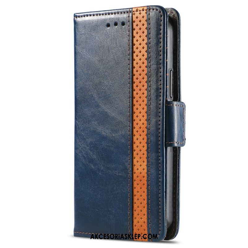 Etui Folio Do Xiaomi Redmi Note 13 5g Vintage Z Blokadą Rfid Caseneo