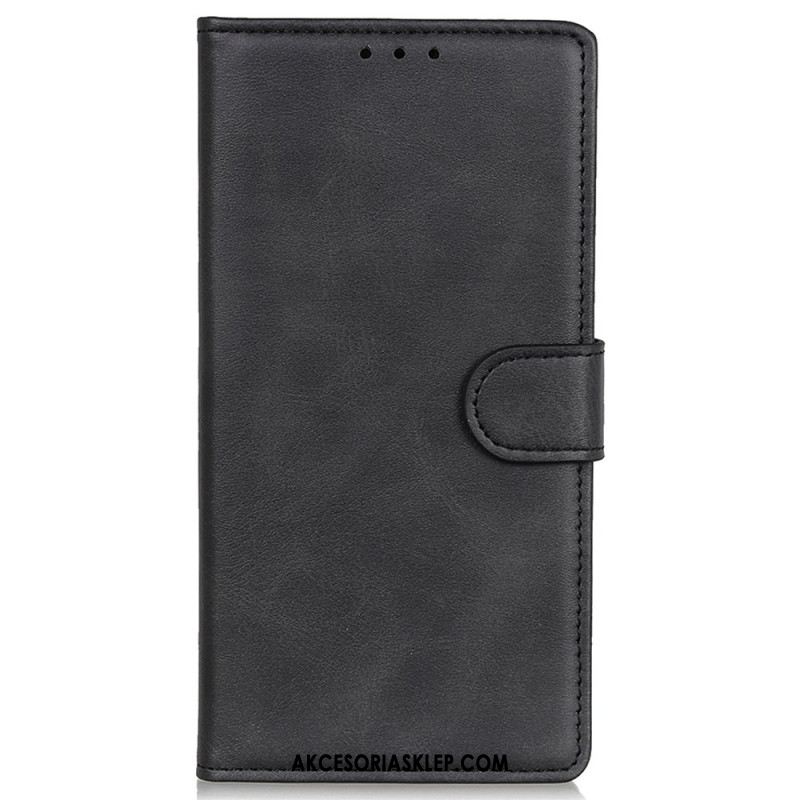 Etui Folio Do Xiaomi Redmi Note 13 Pro 4g Matowa Sztuczna Skóra