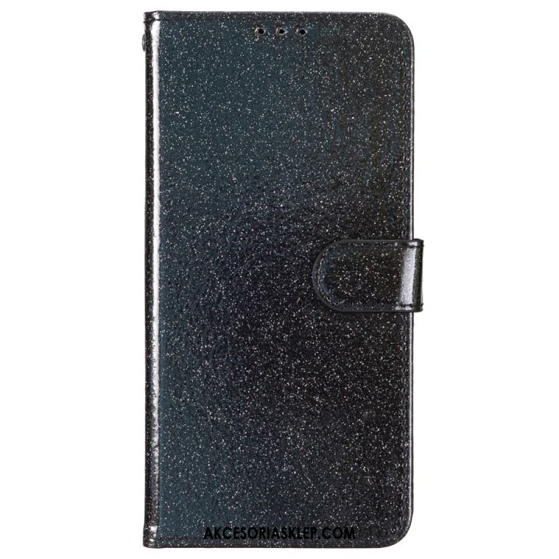 Etui Folio Do iPhone 16 Cekiny Z Paskami