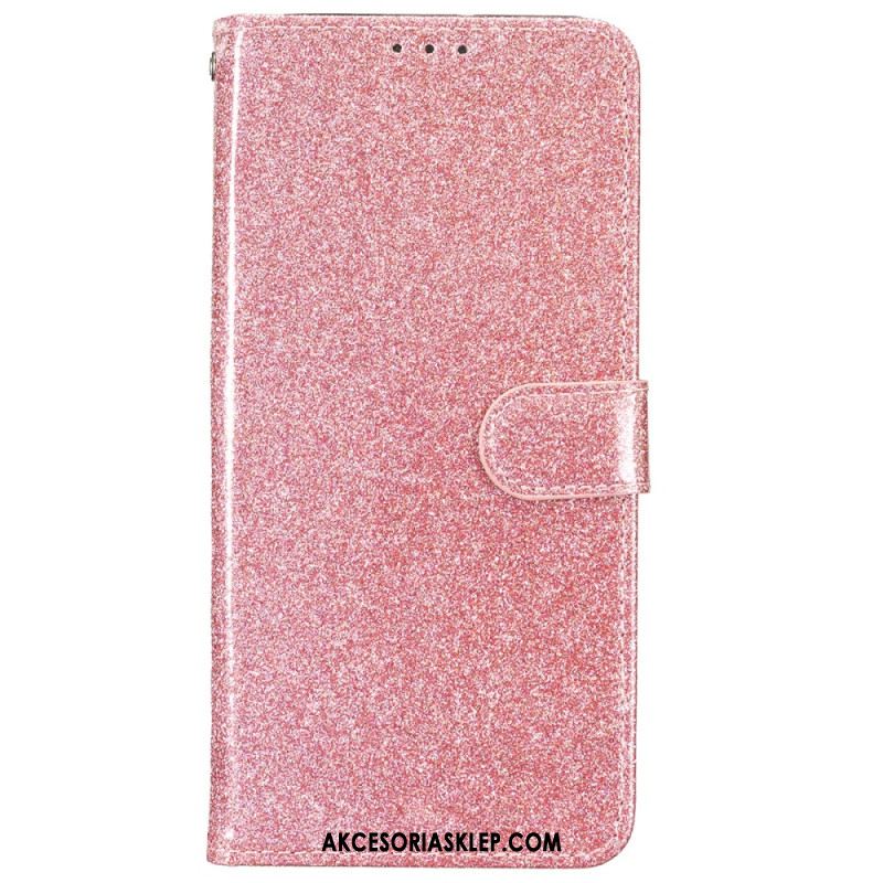 Etui Folio Do iPhone 16 Cekiny Z Paskami