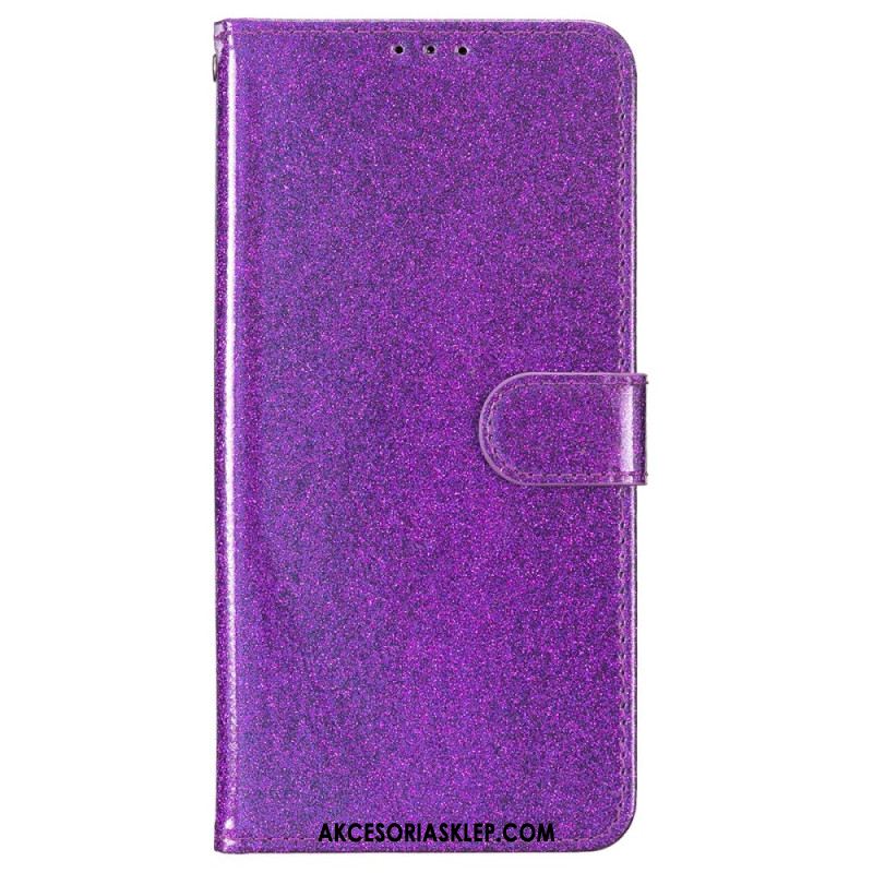 Etui Folio Do iPhone 16 Cekiny Z Paskami