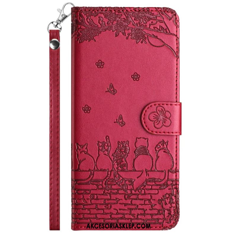 Etui Folio Do iPhone 16 Koty W Stringach