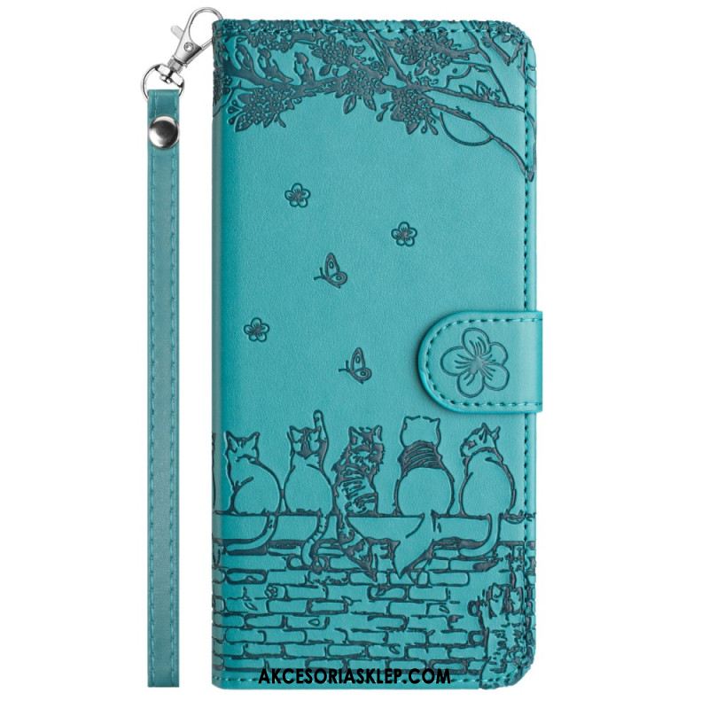 Etui Folio Do iPhone 16 Koty W Stringach