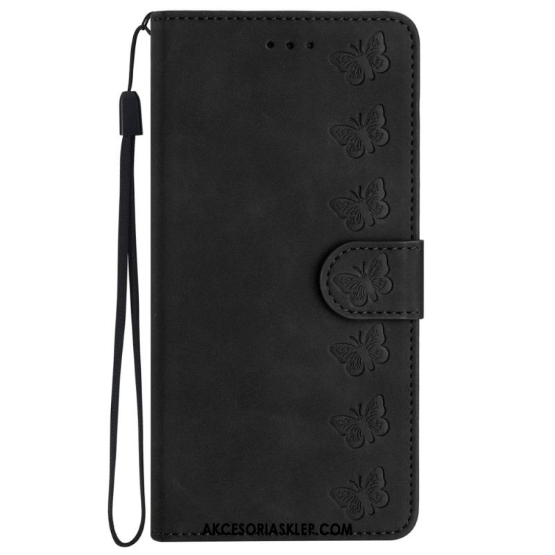 Etui Folio Do iPhone 16 Plus Fryz Motyli