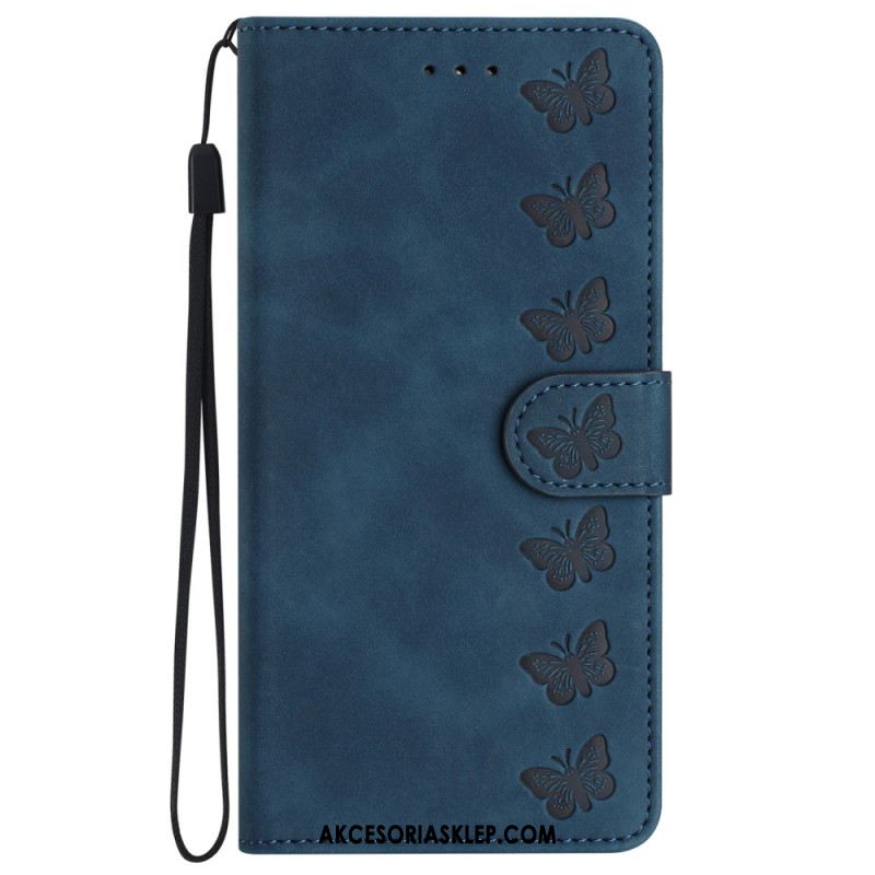 Etui Folio Do iPhone 16 Plus Fryz Motyli