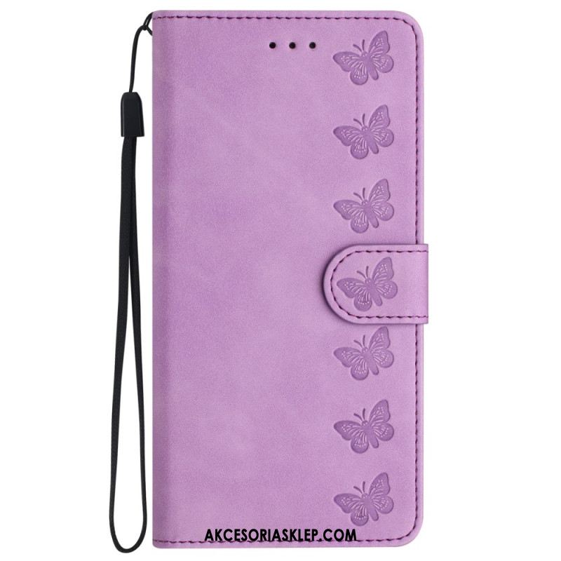 Etui Folio Do iPhone 16 Plus Fryz Motyli