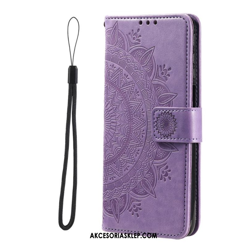 Etui Folio Do iPhone 16 Plus Mandala Słońce