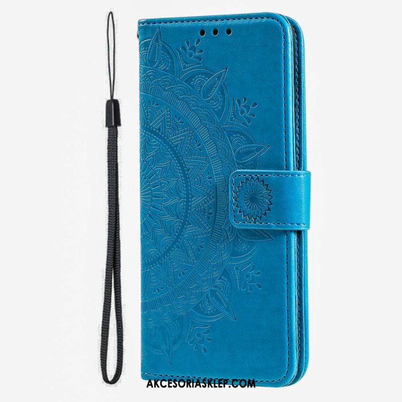 Etui Folio Do iPhone 16 Plus Mandala Słońce