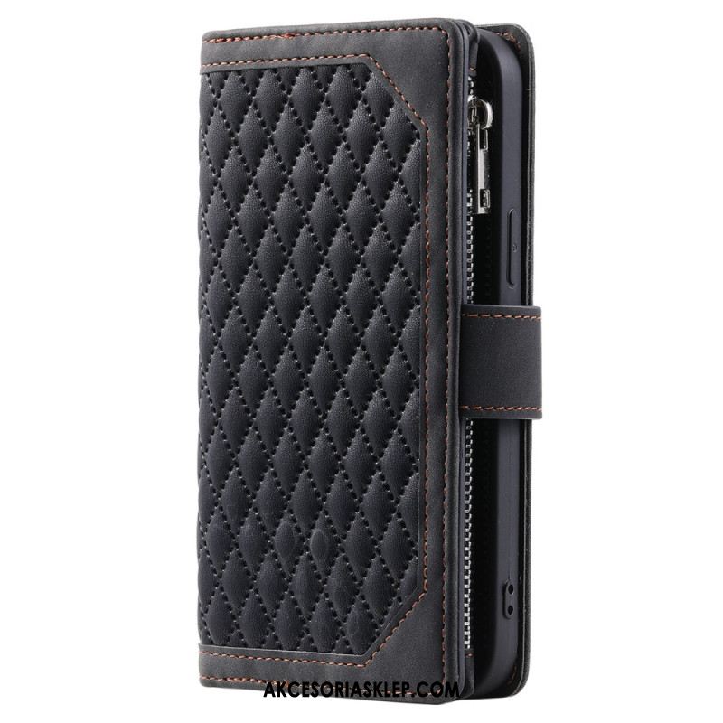 Etui Folio Do iPhone 16 Plus Pikowany Portfel