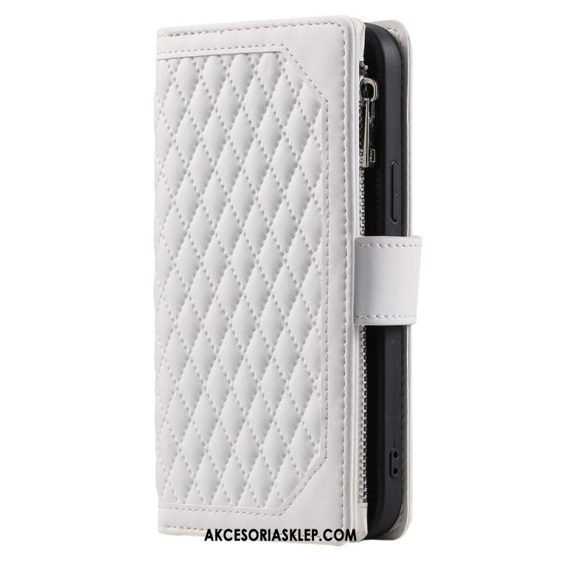 Etui Folio Do iPhone 16 Plus Pikowany Portfel