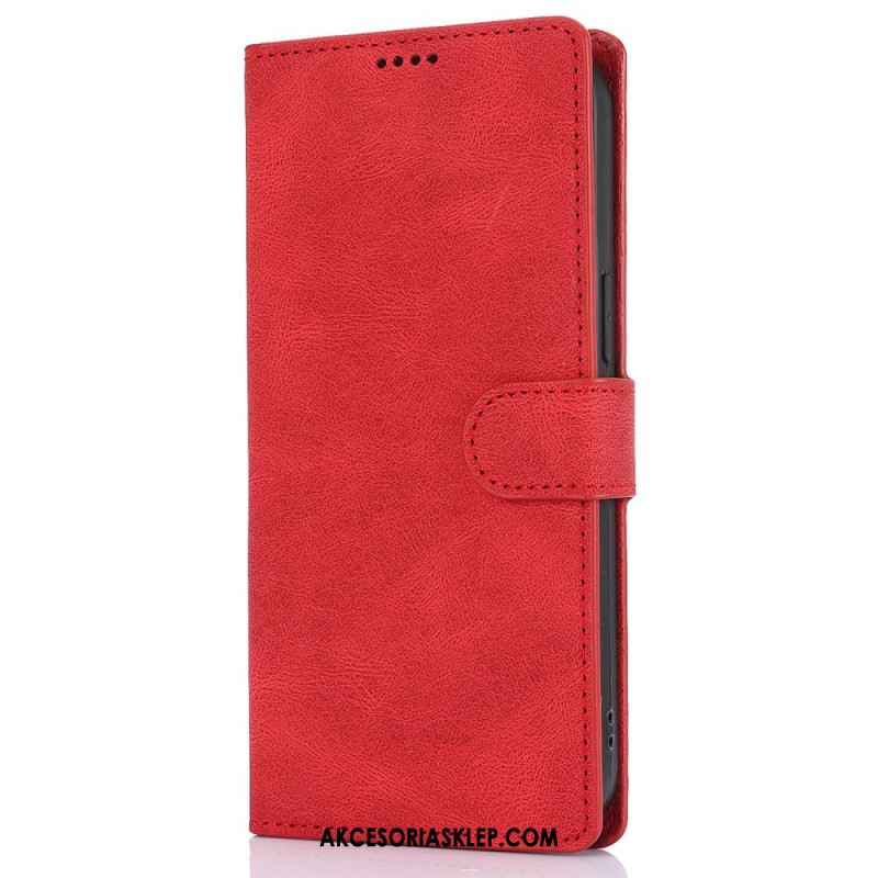 Etui Folio Do iPhone 16 Pro Max Styl Koziej Skóry