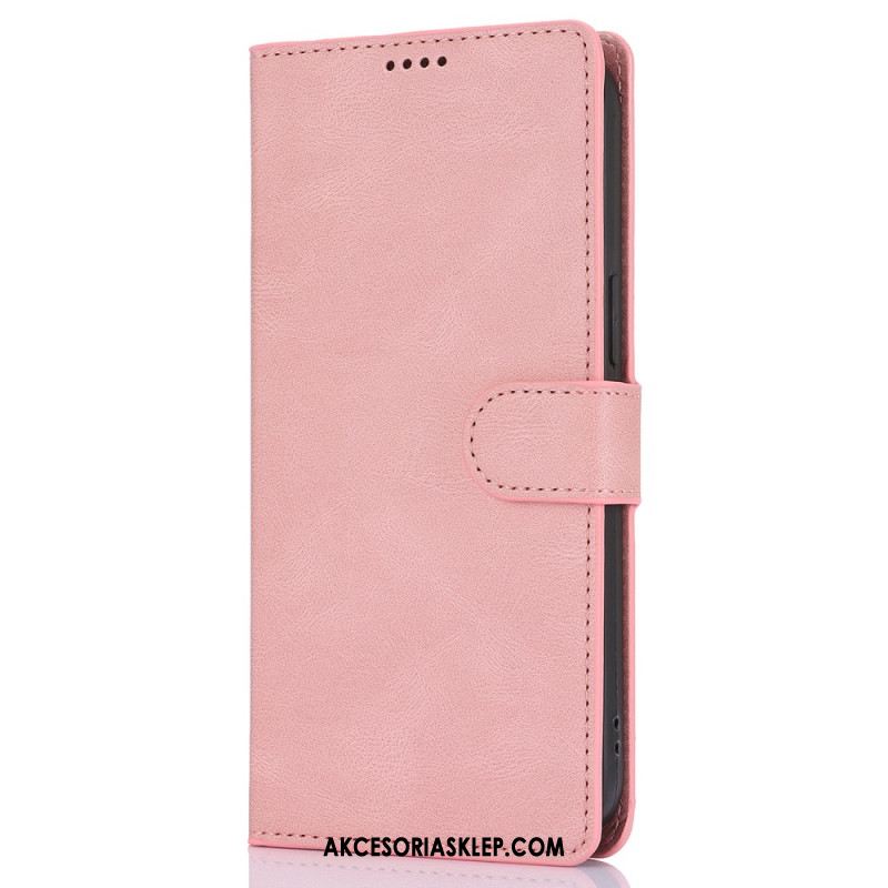 Etui Folio Do iPhone 16 Pro Max Styl Koziej Skóry