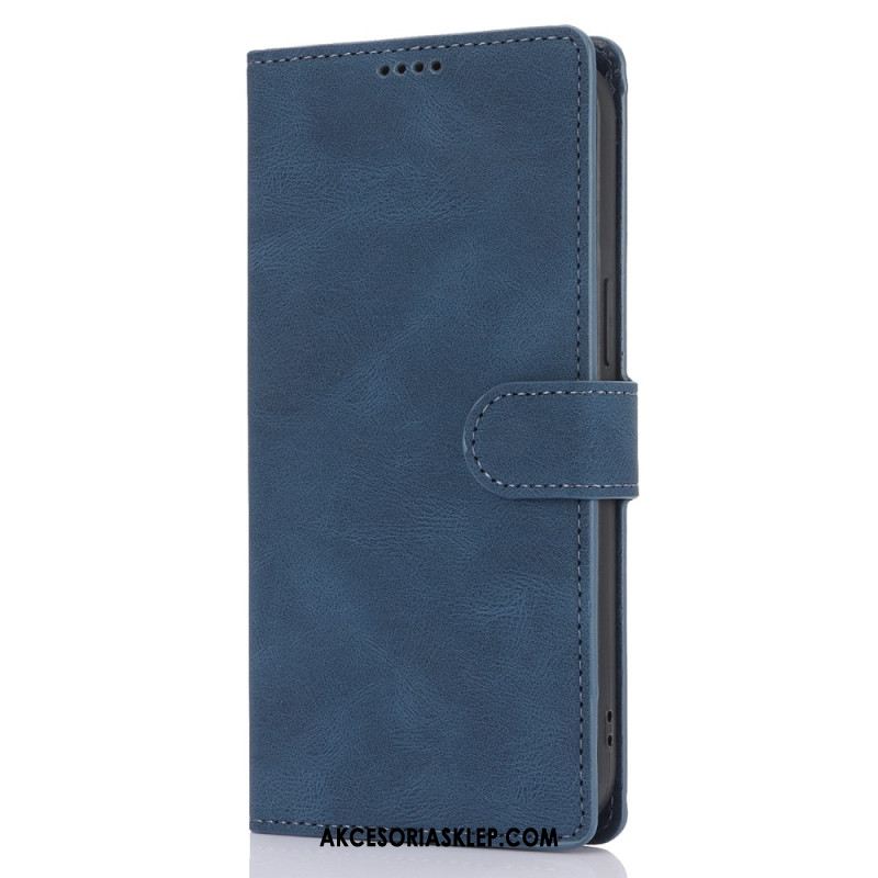 Etui Folio Do iPhone 16 Pro Max Styl Koziej Skóry