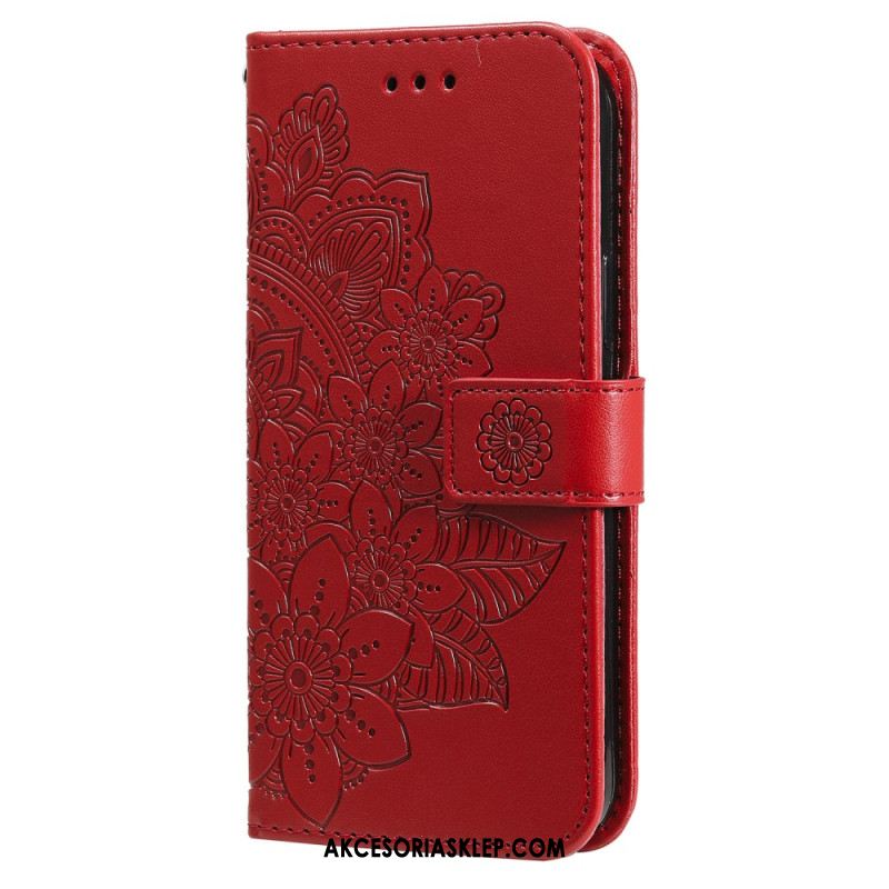 Etui Folio Do iPhone 16 Pro Nadruk Mandali Z Paskiem