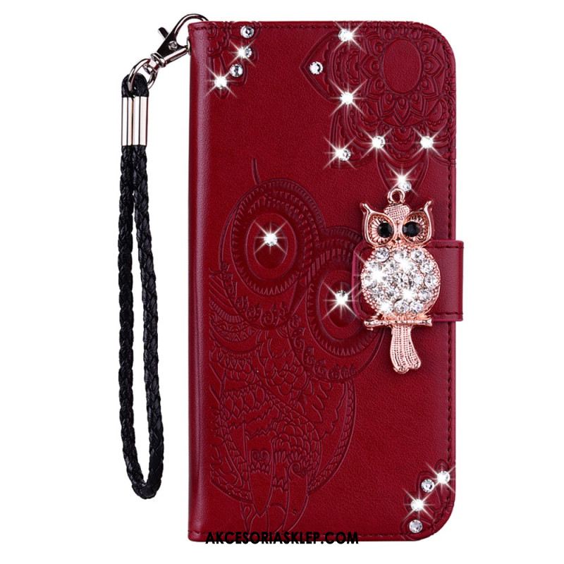 Etui Folio Google Pixel 8 Pro Mandala I Amulet Sowy Etui Ochronne