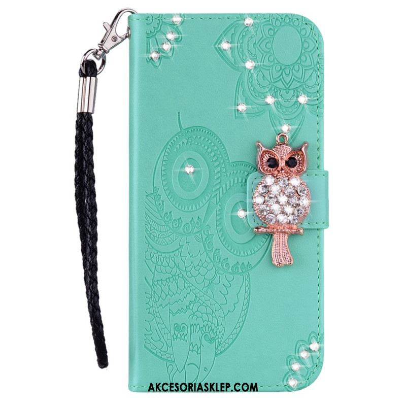 Etui Folio Google Pixel 8 Pro Mandala I Amulet Sowy Etui Ochronne