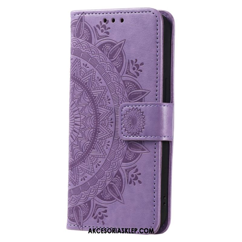 Etui Folio Google Pixel 8 Pro Mandala Z Paskiem Etui Ochronne