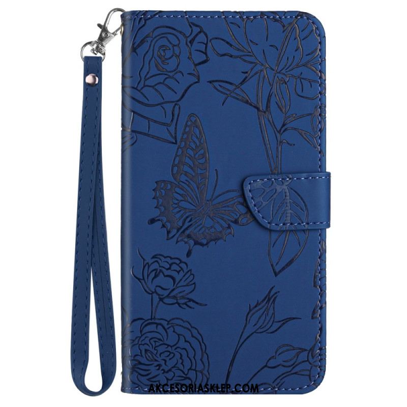 Etui Folio Google Pixel 9 Pro Motylki Na Smyczy Etui Ochronne