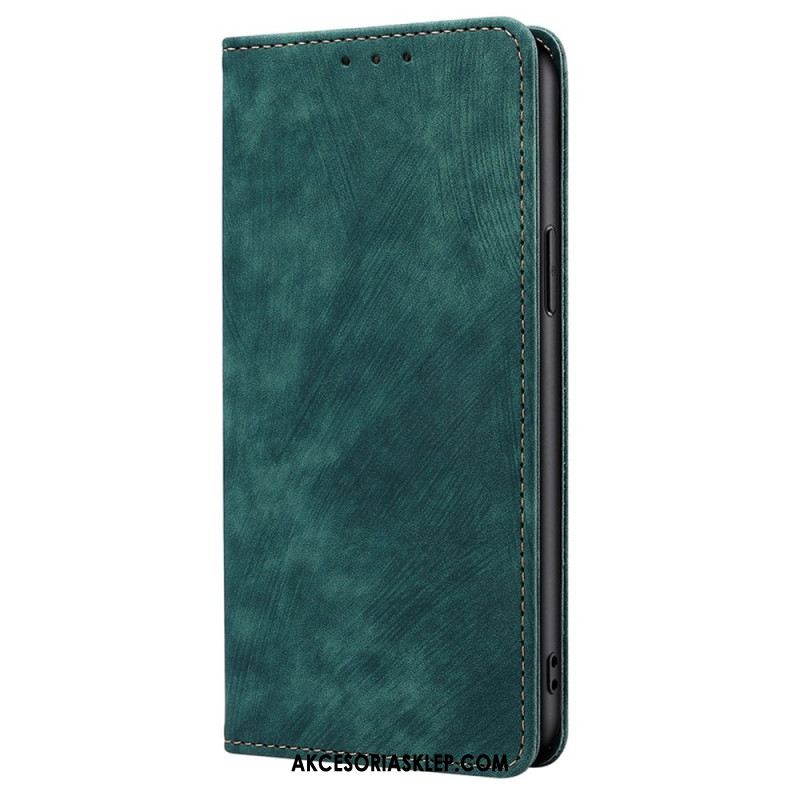 Etui Folio Huawei Nova 11 Pro Efekt Vintage Z Blokowaniem Rfid Etui Ochronne