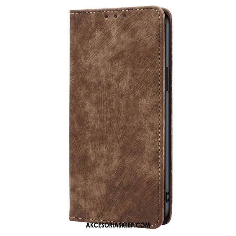 Etui Folio Huawei Nova 11 Pro Efekt Vintage Z Blokowaniem Rfid Etui Ochronne