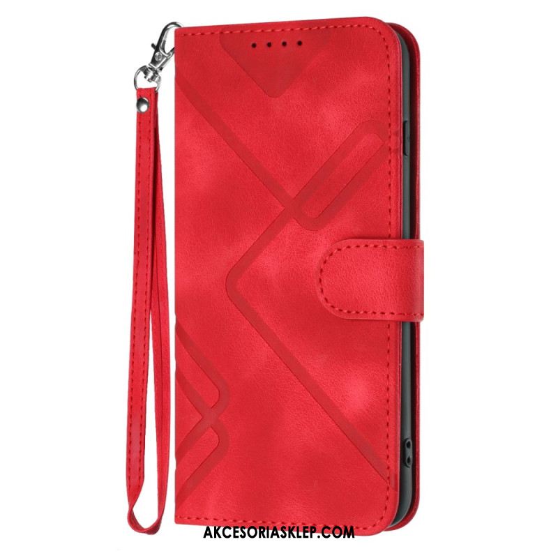 Etui Folio Oneplus 12 5g Styl Retro Z Paskiem