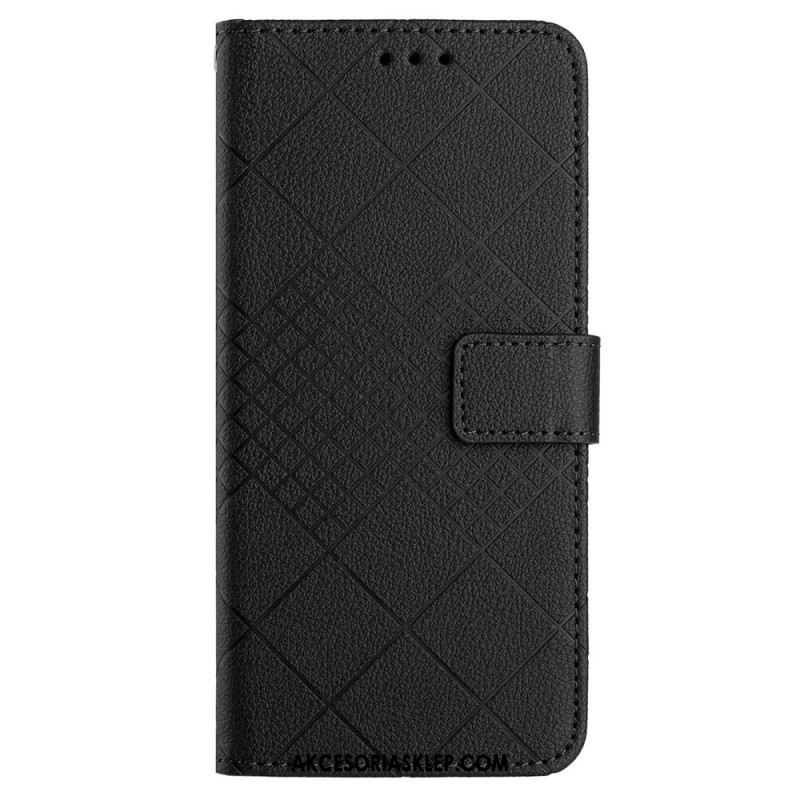 Etui Folio Oneplus 12r Diamentowe Paski