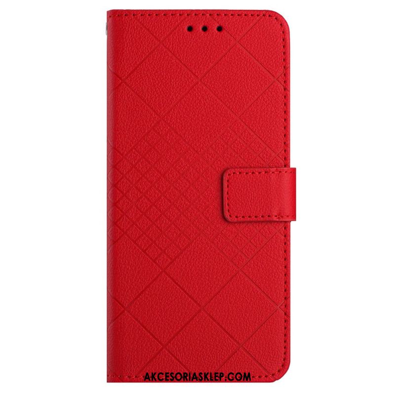 Etui Folio Oneplus 12r Diamentowe Paski