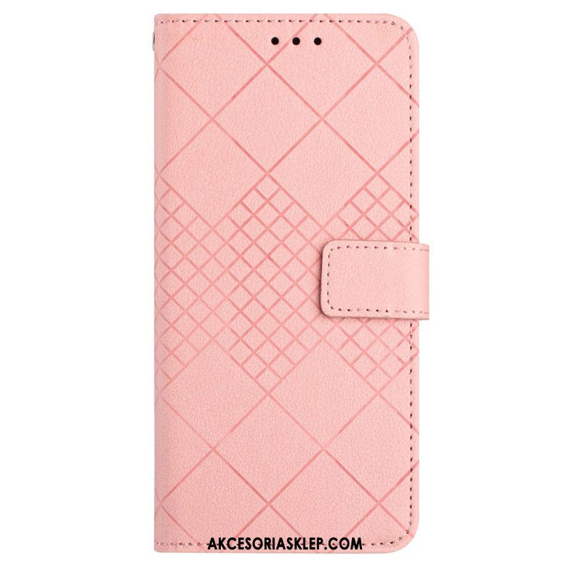 Etui Folio Oneplus 12r Diamentowe Paski