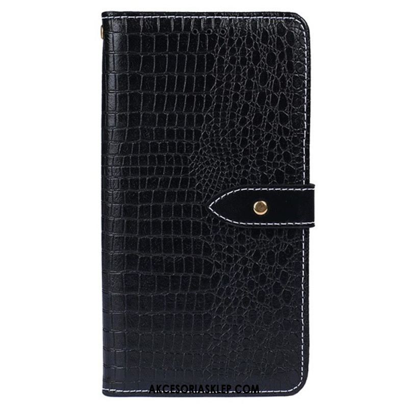 Etui Folio Oppo A98 5g Krokodyl Idewei Etui Ochronne