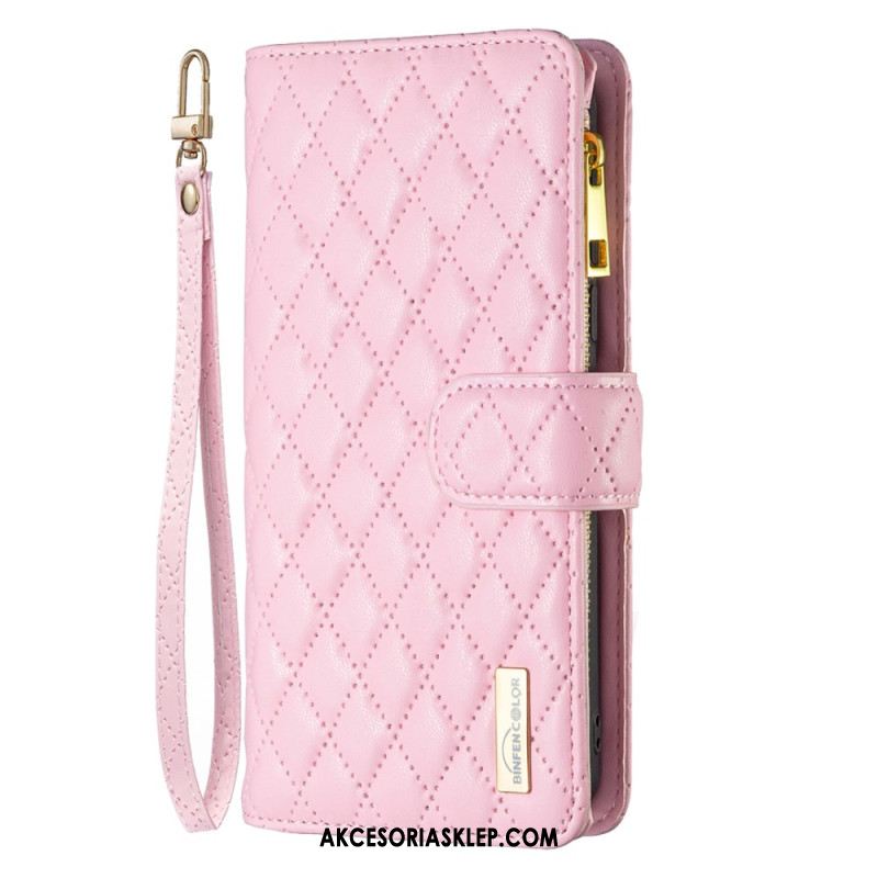 Etui Folio Oppo A98 5g Pikowany Portfel Binfen Color Etui Ochronne