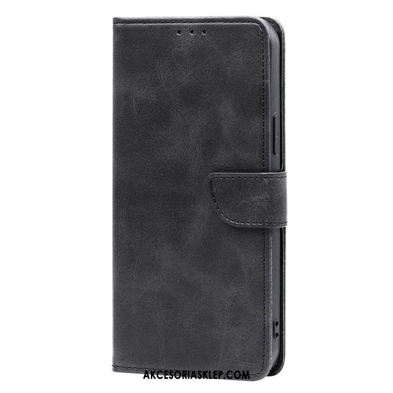 Etui Folio Oppo A98 5g Tekstura Łydki Etui Ochronne